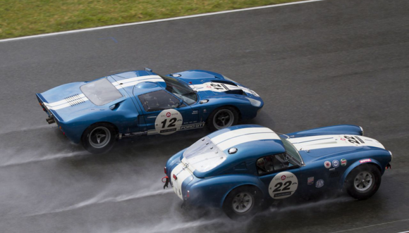 One hell of a drag race!  
Photo credit: https://cobra-authority.com