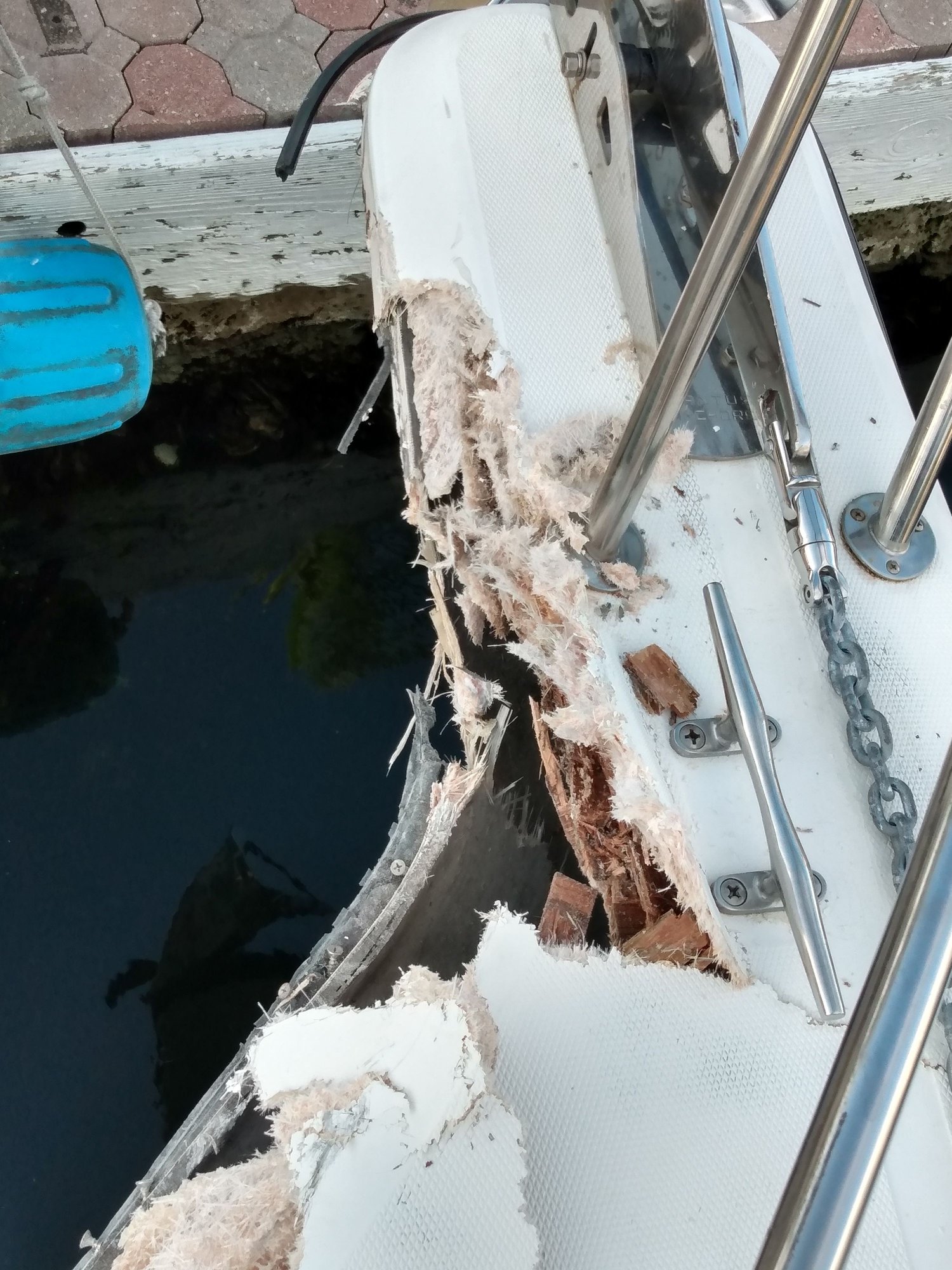 Hull damage from collision repairable? The Hull Truth Boating and