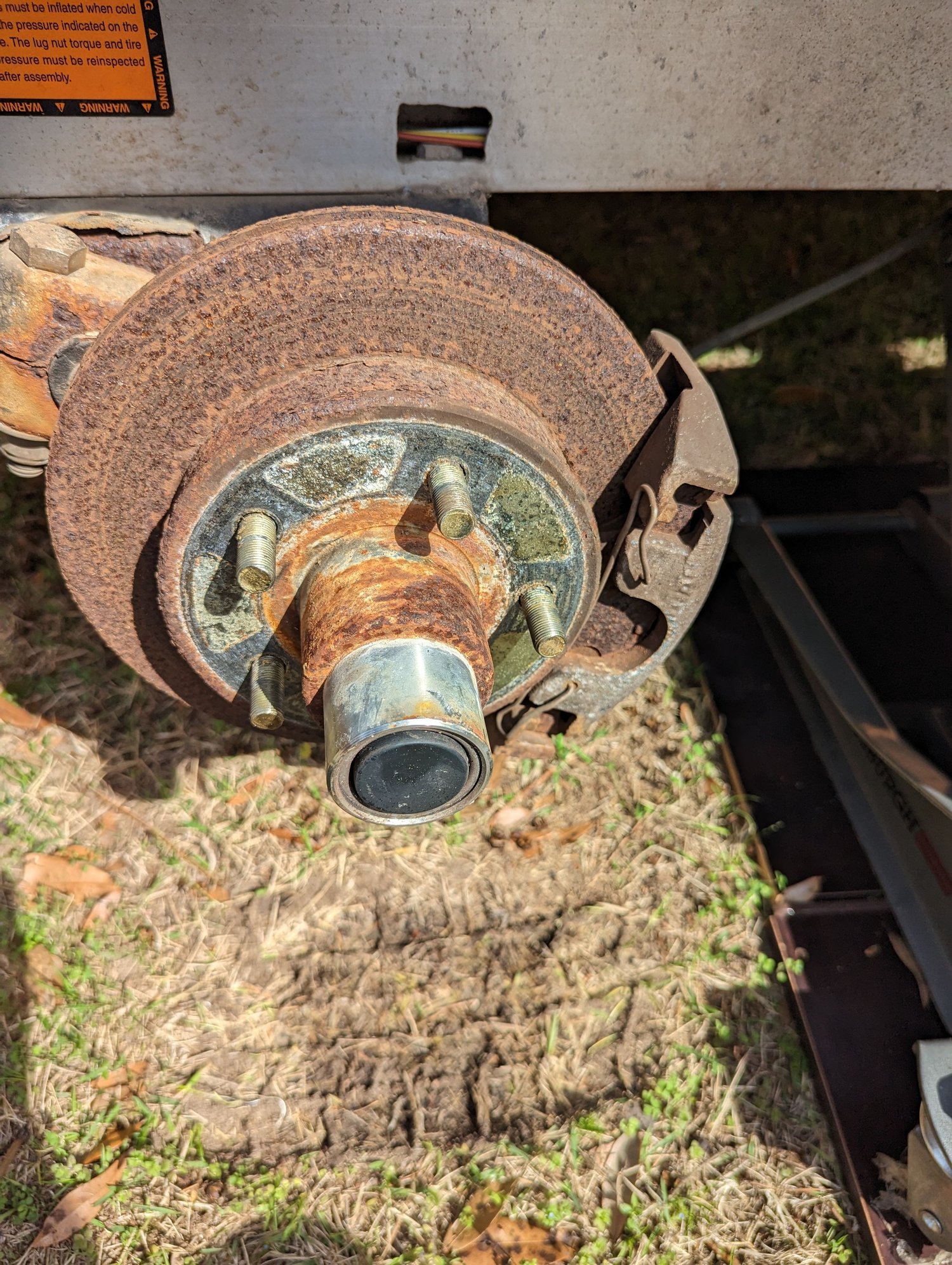 Brake job on trailer with Vault hybrid hubs. The Hull Truth Boating