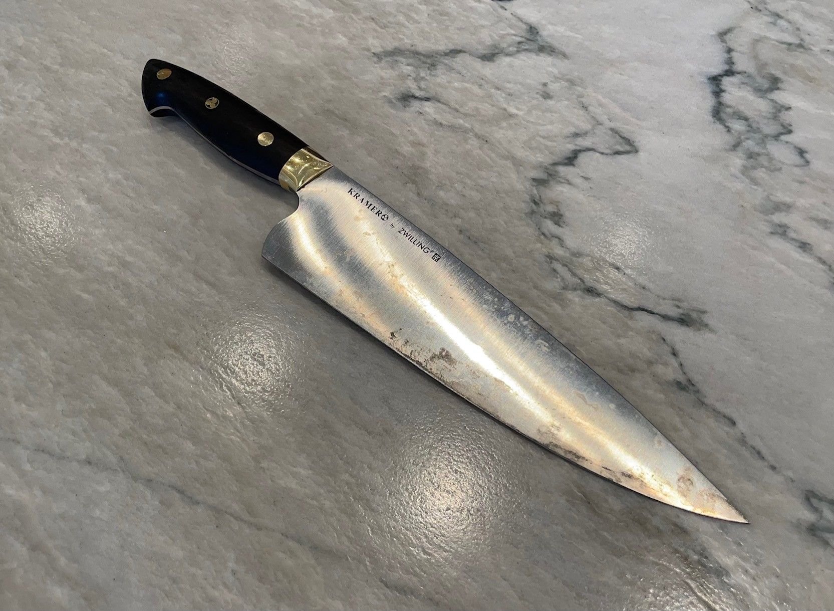 for how to remove stains from high carbon knife? Page