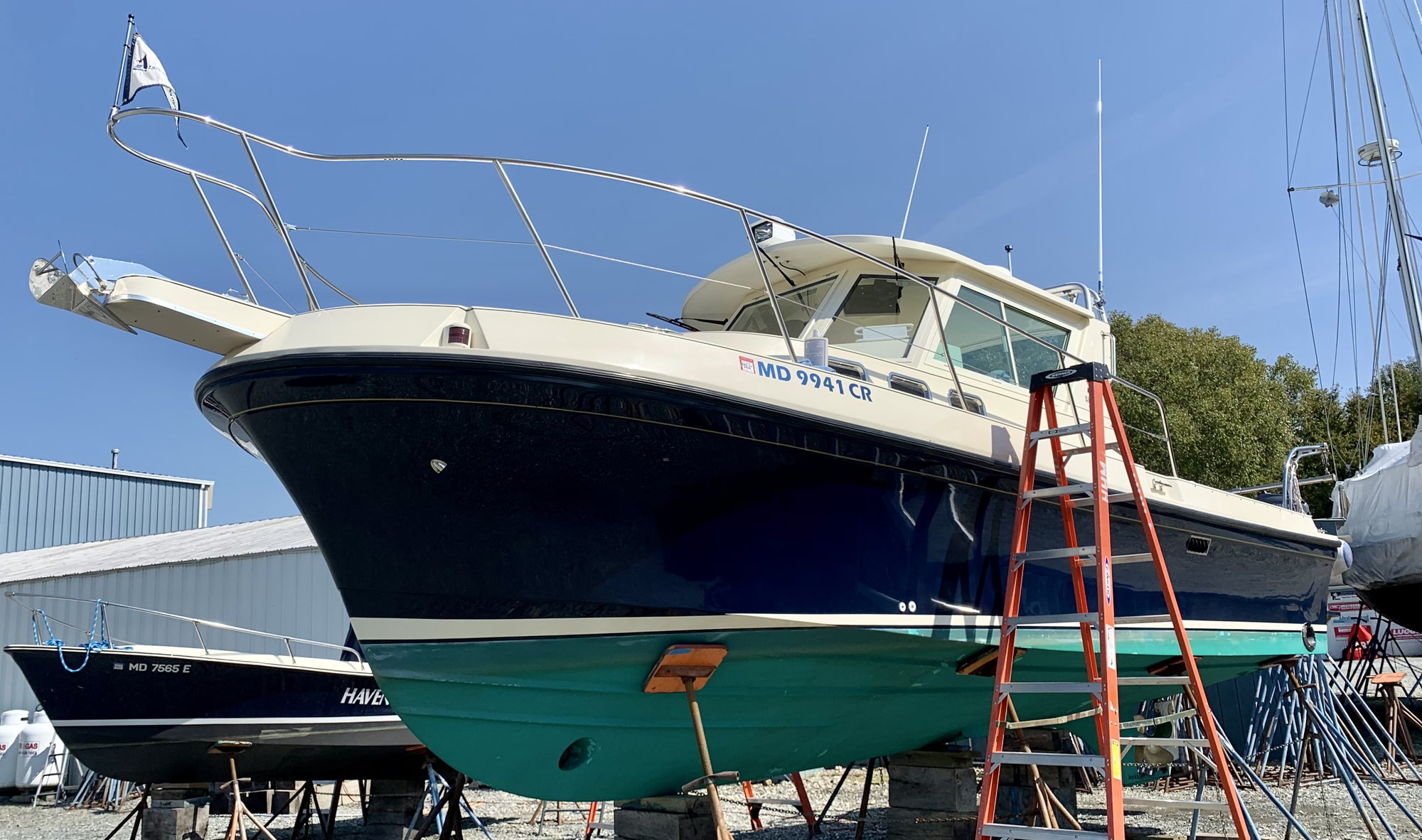 Navy blue boat maintenance question - The Hull Truth - Boating and