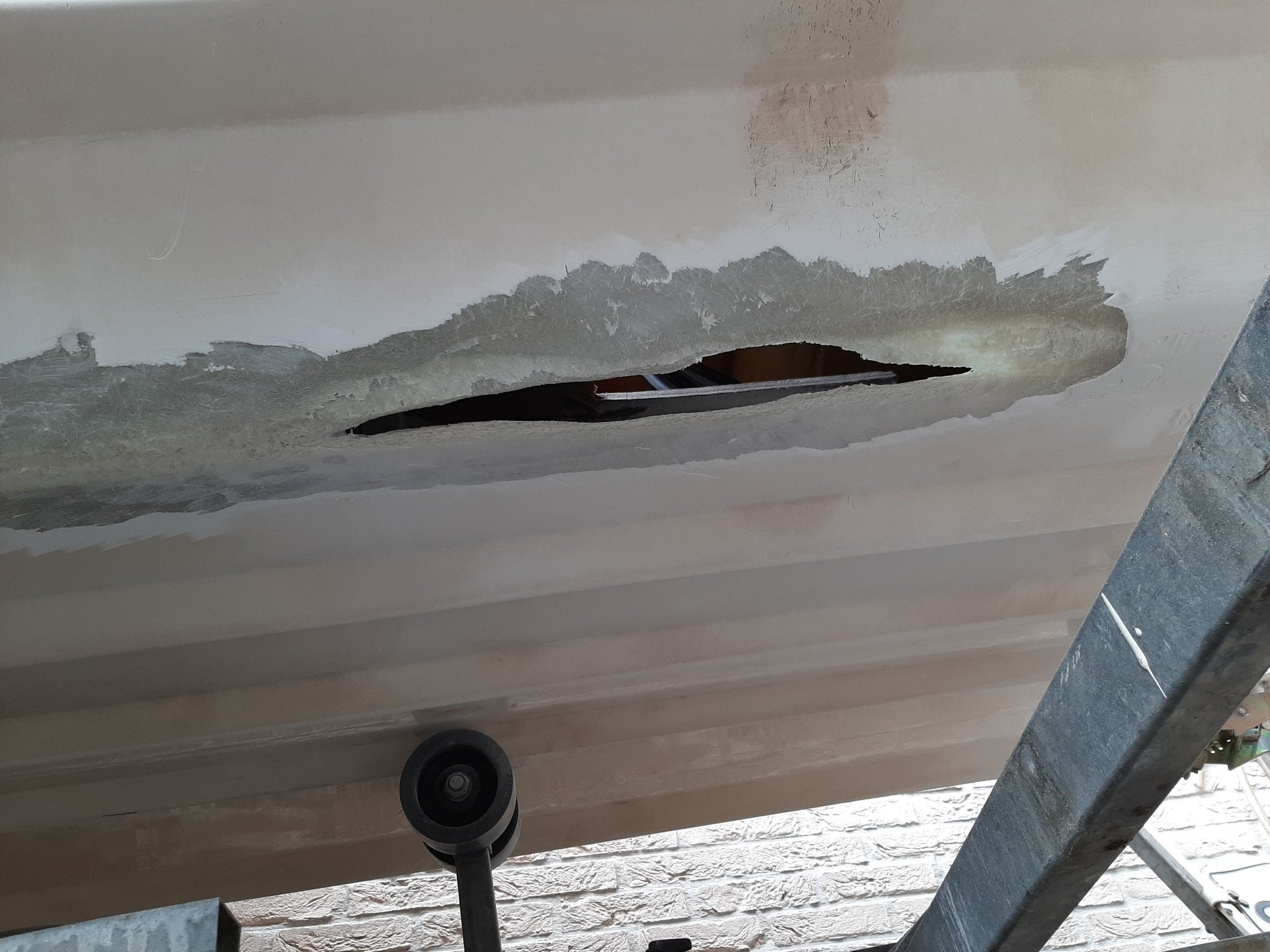 Large crack in my boat Fiberglass repair tips Page 2 The Hull