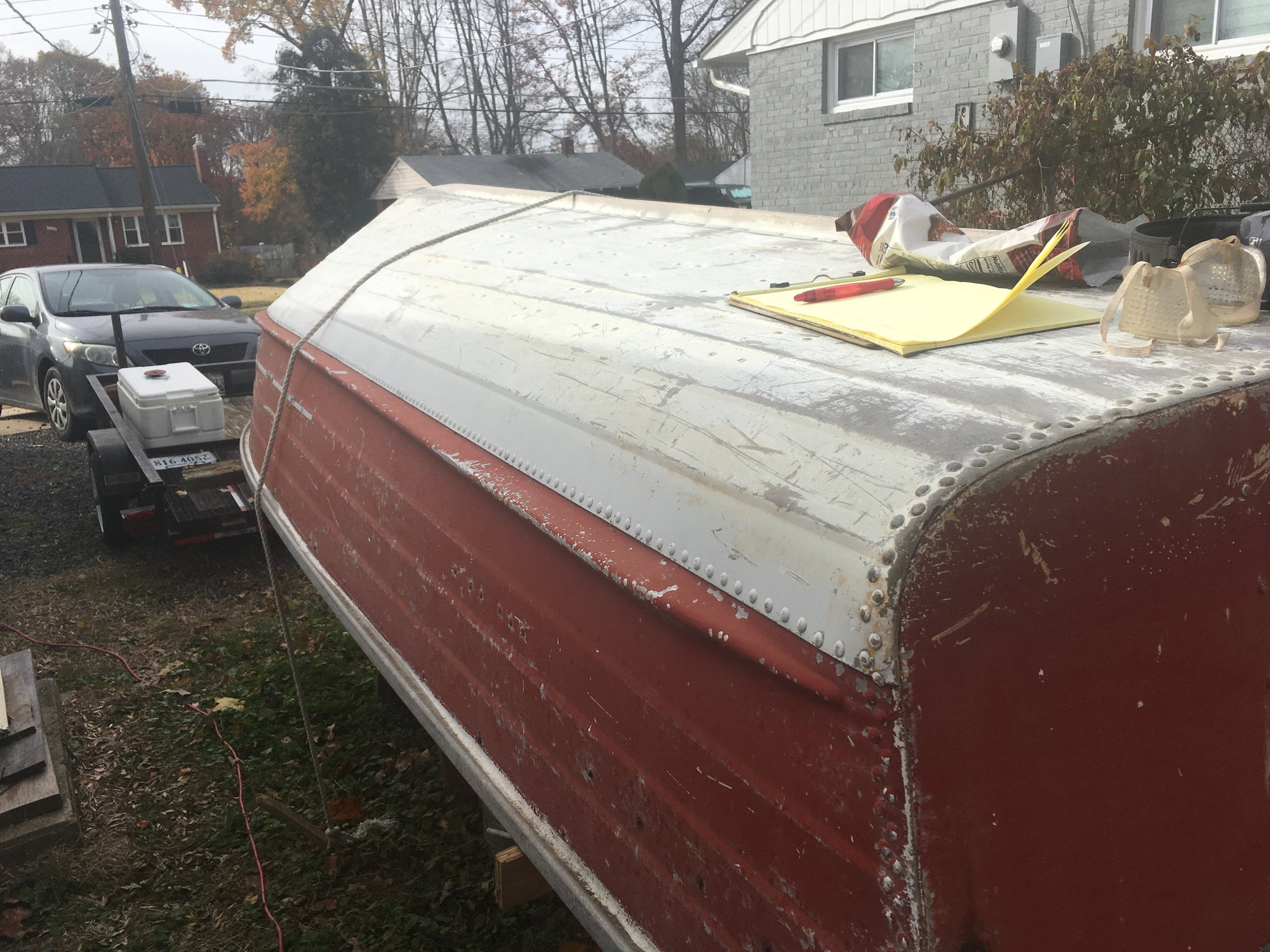 Bought my 1974 Starcraft 14ft deep v as a project boat. Could not