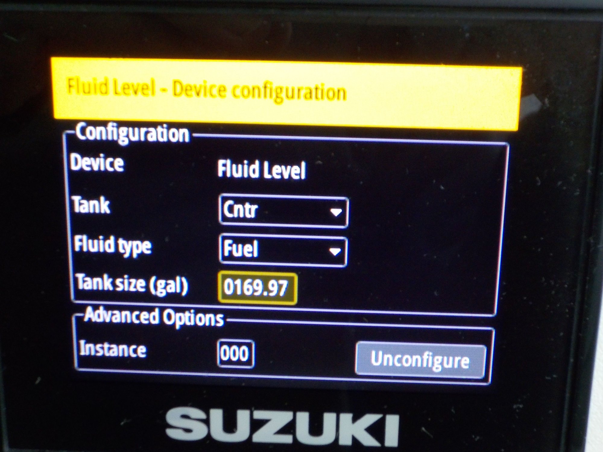 Simrad Fluid Level Sensor Manual