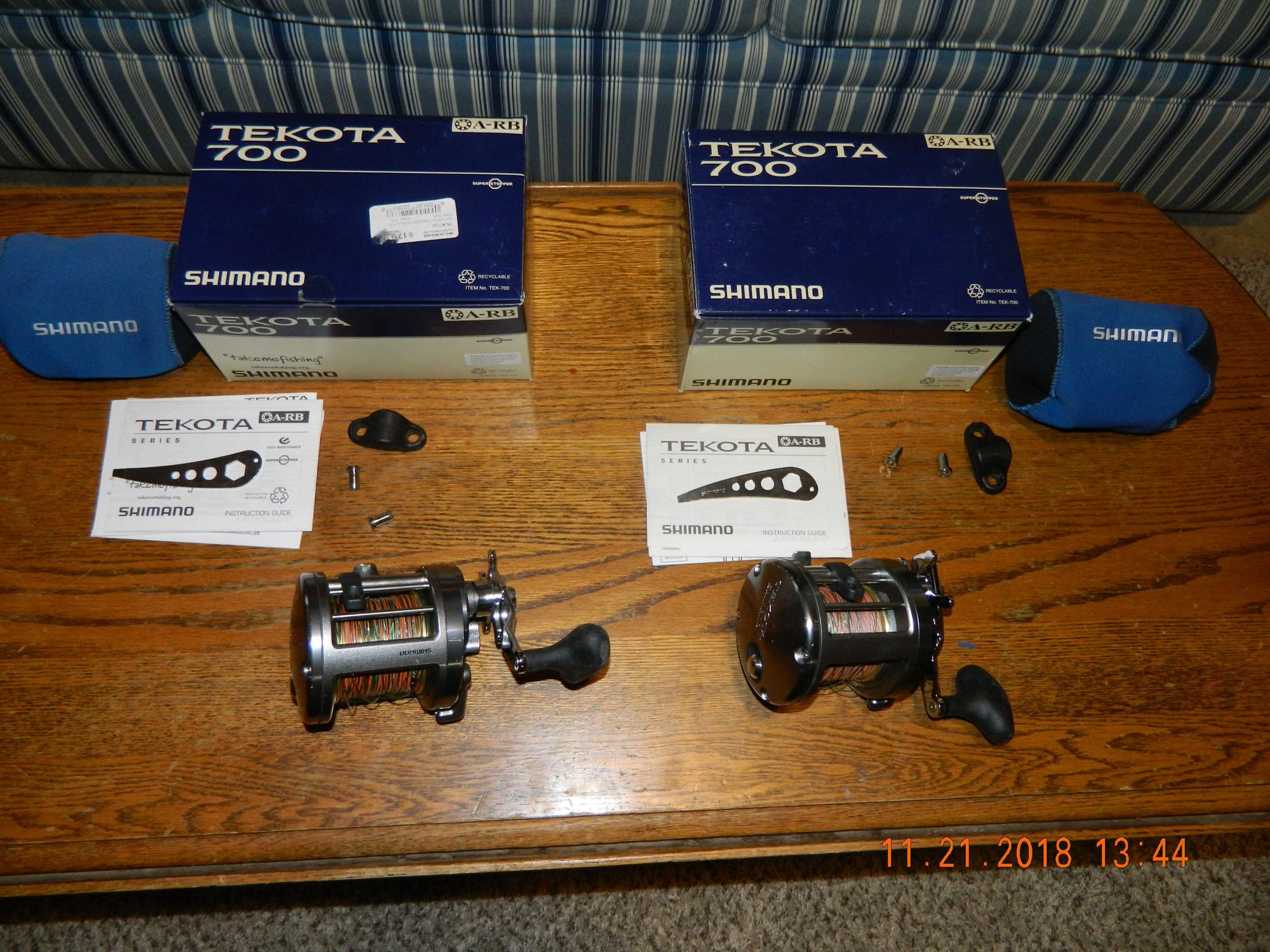 Shimano Tekota 700's - Set of 2 - spooled with leadcore line - The Hull  Truth - Boating and Fishing Forum