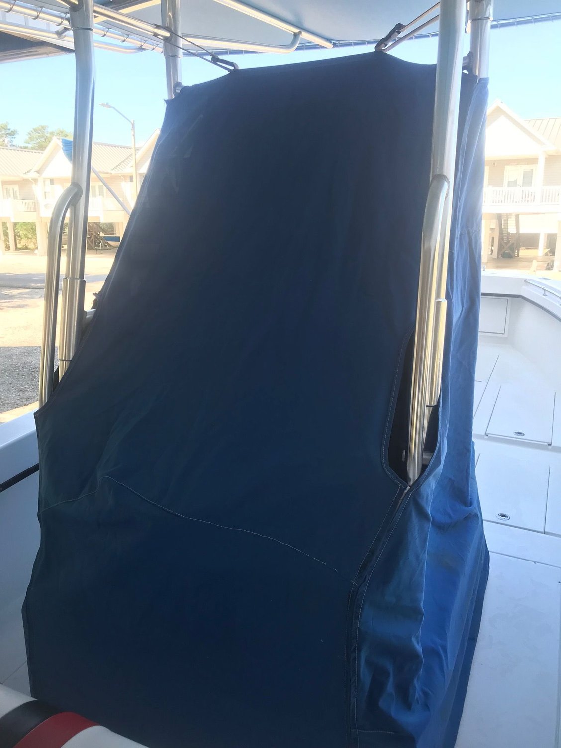 2 Blue Whitewater 28 Center Console Covers/Sunbrella The Hull Truth