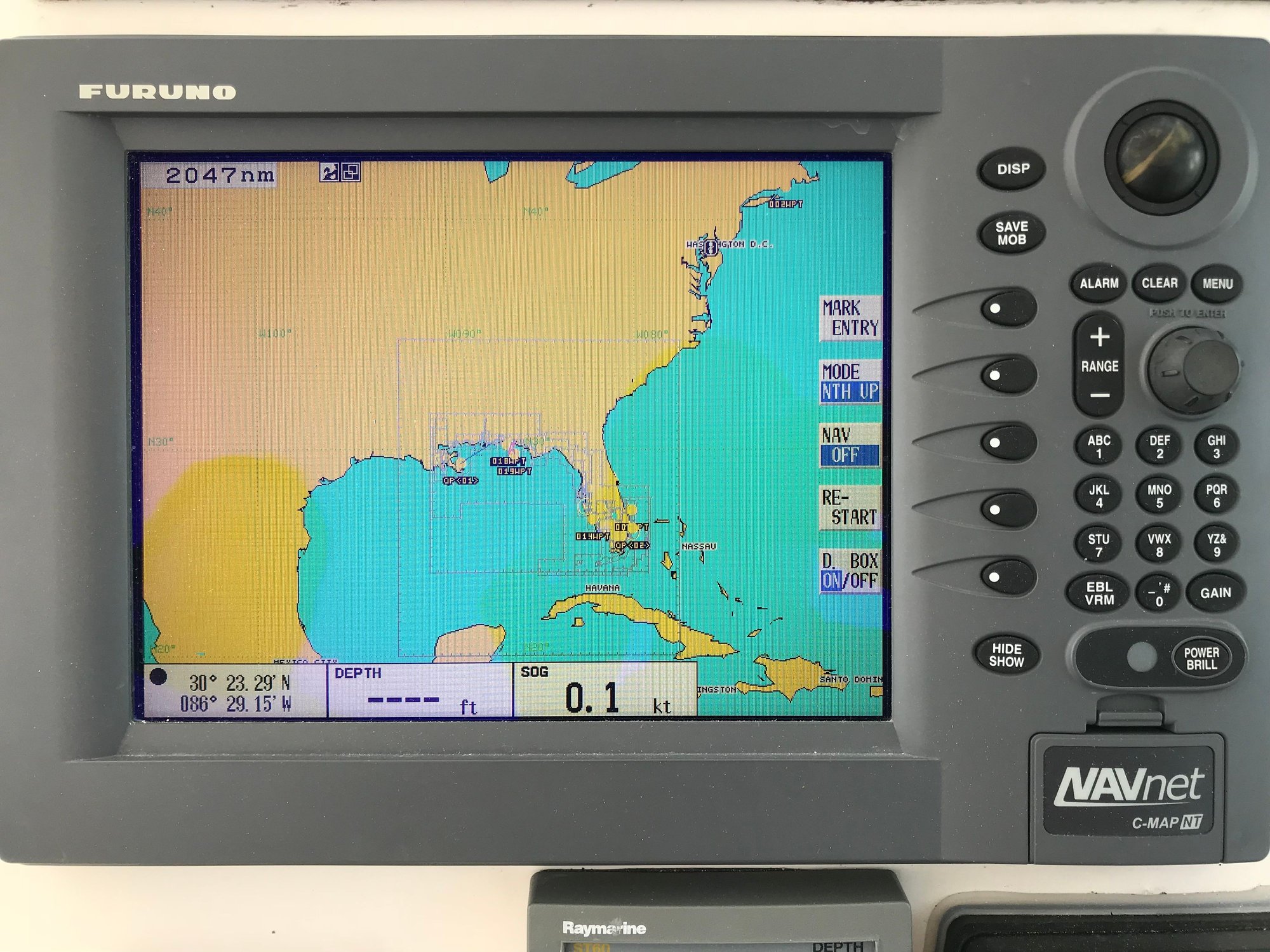 995 Furuno 6kw 4’ Open Array Radar GD1900C Marine Plotter