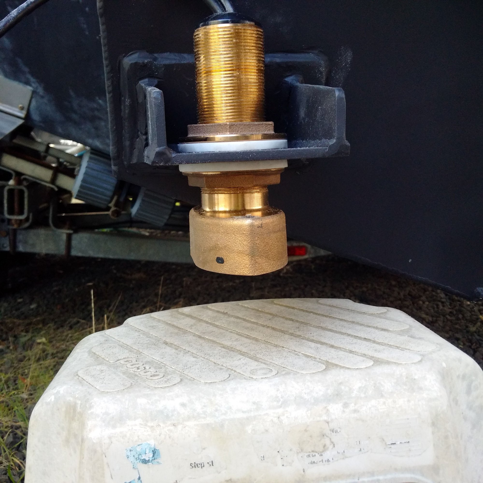 Thru Hull Transducer on Transom. The Hull Truth Boating and Fishing