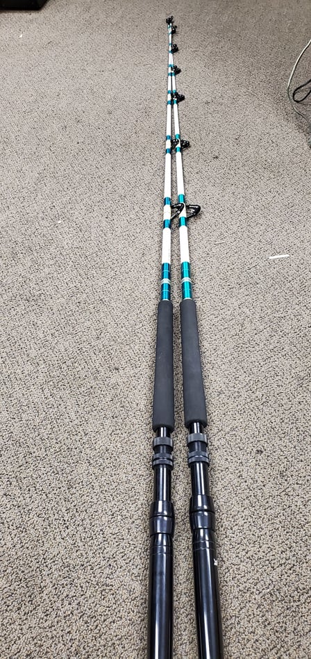 Very cool/rare white calstar trolling rods (pair) - The Hull Truth -  Boating and Fishing Forum