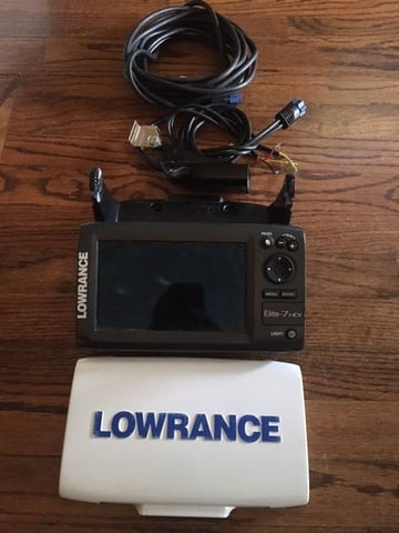 Lowrance Elite 7 HDI w/Transducer and Cover - $300.00 - The Hull