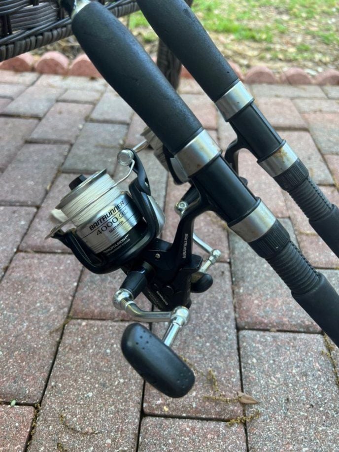 2 shimano 4000 baitrunner OCs on terimar rods - The Hull Truth - Boating  and Fishing Forum