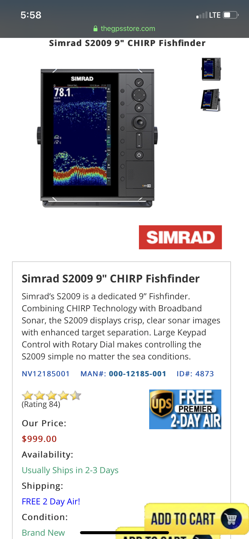 Simrad s2009 unit for sale The Hull Truth Boating and Fishing Forum