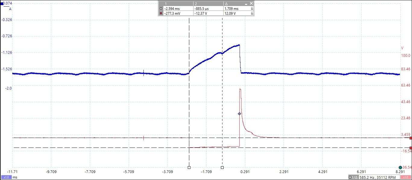 Bosch III injector (24lb) dead time (voltage latency) lab scope testing