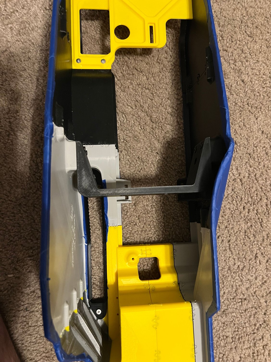 E Brake Channel ABS from the bottom with car mount