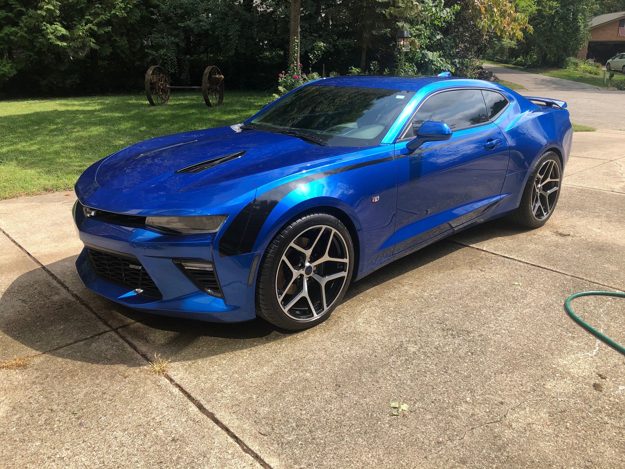 2017 camaro 2SS. Borla catback and cold air. Former summer daily driver. Waiting for HCI upgrade soon
