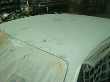 Driver side after hand blocking.