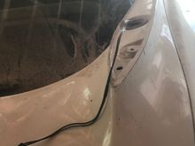 The pigtail for the third brake light is not in a good spot.