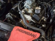 .040 over 327, aluminium heads, Lunati Voodoo cam, Edelbrock performer RPM air gap intake, Holley Street avenger 670.