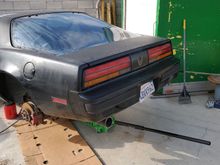 rear end being removed to be installed in the 84
