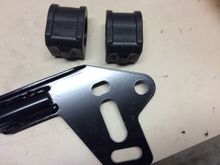 have seen better paint. the new bushings. doing rubber for now