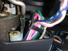 This is where it gets slightly tricky. Make sure actuator stays tight against column while easing stalk back to make room for cover to slip in. If you try to work the switch without the cover it will fall apart. The cover is what holds it in place. 