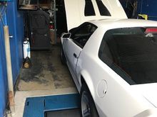 Strapped in for the dyno run