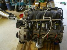 Other side of the reassembled engine.