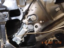Installed the passenger side window motor.  Did I mention that everything having to do with the doors are a royal PITA?
