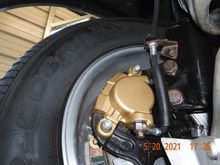 This is the drivers side, noticed the bleed valve is tucked away making it very hard to install a bleed tube and operate the nut.  Do I have it on right?  Hoping I got them switched??  Forgive my naivete.   
