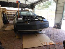 Putting the nose back on, finally looking like a real F body again!