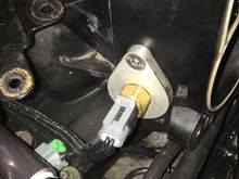 EGR block off plate with IAT sensor installed.