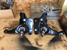 these are the spindles after being modified to except the C4 calipers.