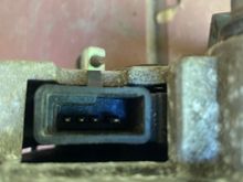 Factory alternator connection port