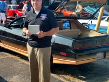 My 1984 Norwood built Trans Am at the Norwood 2017 Legends Car show.  My car won one of the judge's choice awards.
