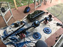 Decided to Por 15 the rear and other parts while I was at it