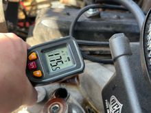175~ read at the temp sensor. 185 in the digital gauge