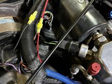 Black & red wires removed from black connector