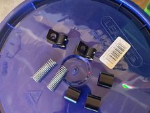 Hardware for the power steering cooler. 