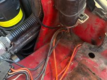 The other side of the splice goes to what I think is the cooling fan relay