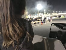 This is my little girl watching me at yellowbullet nationals.  My future racer.