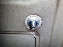 Make sure not to tighten the nut too much or you'll run the risk of breaking the epoxy.