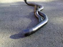 Fore some reason the Hooker Y-pipe had some fitting issues. So I had to change it a little bit, closer merge.