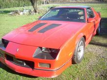 Front left corner with rock chips from high speed adventures.