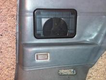 RH REAR PANEL. SPEAKER GRILL PANELS BROKEN AS USUAL