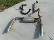 Camaro Exhaust. 3in piping with flowmaster exhaust and tips