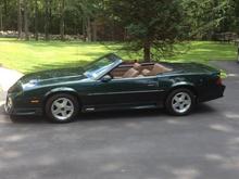 24,000 miles
# 67,158 - production date Aug 14th,  Probably one of the last RS 305 Green convertible's to roll off the assembly line in 1992