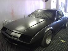 my camaro base coat should of left all black looks pretty mean