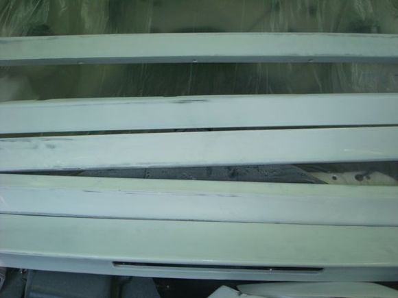 Rear spoiler pieces blocked. Need to finish the repair on the 1 corner piece.