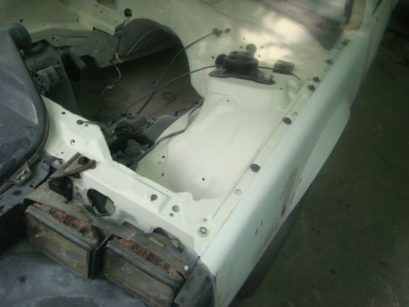 Driver fender back on.