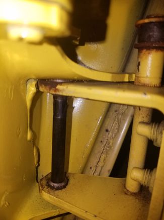 Lower pin in place